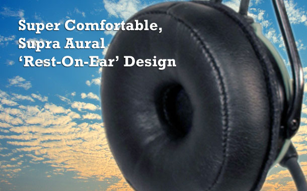 Super Comfortable, Supra Aural 'Rest on Ear' Design